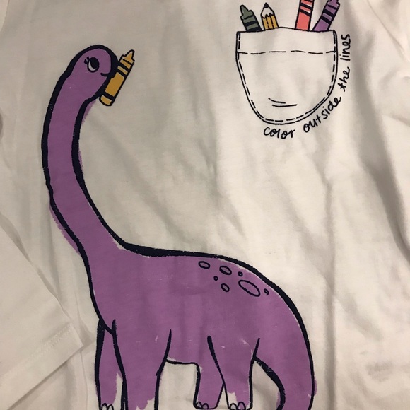 Set of 2 Girls long sleeve graphic T-shirts. Size 24M - Picture 8 of 9